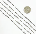 Load image into Gallery viewer, Oxidized 925 Sterling Silver Paperclip Chain. 2903FOX
