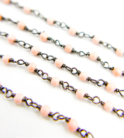 Coral Wire Wrap Chain