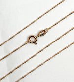 Load image into Gallery viewer, Rose Gold Pated 925 Sterling Silver  Ball Finish Necklace. 4Necklace
