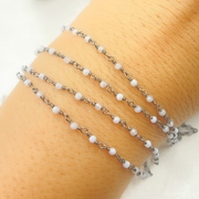 Blue Opal Oxidized Wire Chain