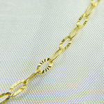 Load image into Gallery viewer, 040FVBF22. 14K Solid Yellow Gold Diamond Cut Oval Link Chain
