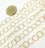 Load image into Gallery viewer, 14K Gold Filled Round Link Chain. 693GF
