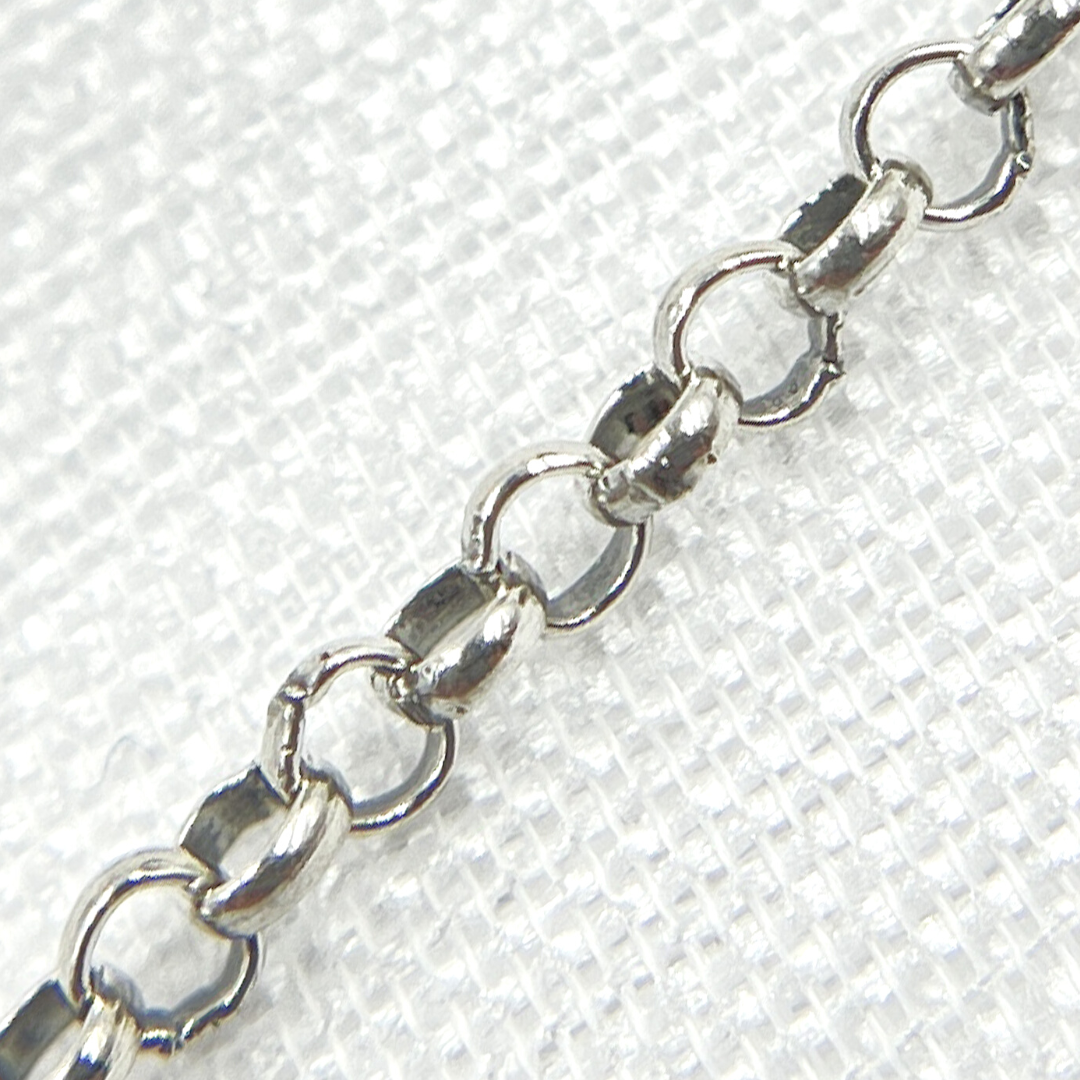 Oxidized 925 Sterling Silver Rolo Chain. V107OX