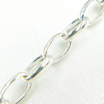 Load image into Gallery viewer, 925 Sterling Silver Gold Plated Oval Link Chain. V22SS
