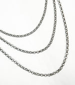 Load image into Gallery viewer, Black Rhodium 925 Sterling Silver Rolo Chain. V102BR
