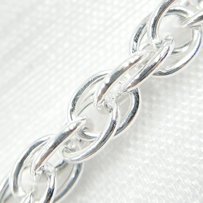 Y104SS. 925 Sterling Silver Hollow Rope Chain