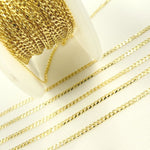 Load image into Gallery viewer, 050GMBG1T2A8L001byFt. 14K Solid Gold Flat Cuban Links Chain.
