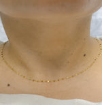 Load image into Gallery viewer, 14k Gold Flat Marina Finished Necklace. 027FV10
