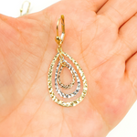 Load image into Gallery viewer, 14K Solid Gold Dangle Earring