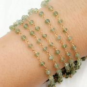 Kyanite Gold Plated Wire Chain