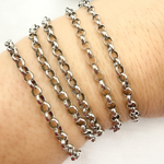 Load image into Gallery viewer, V102OX. Oxidized Sterling Silver Rolo Chain
