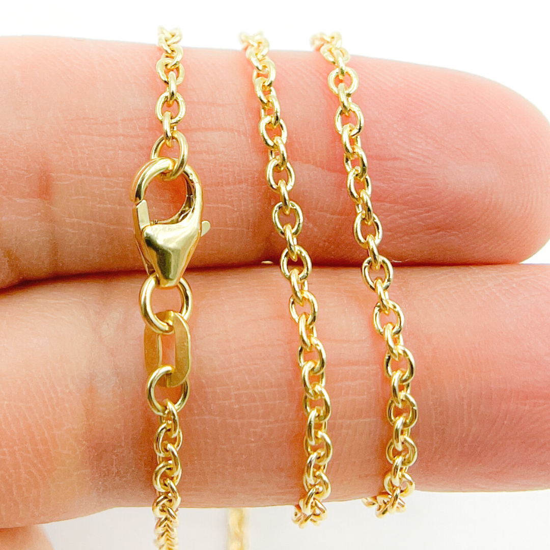 Solid Gold Cable Chain