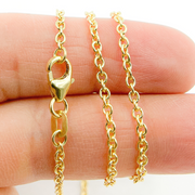 Solid Gold Cable Chain