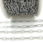 Load image into Gallery viewer, Oxidized 925 Sterling Silver Paperclip Chain. V169OX
