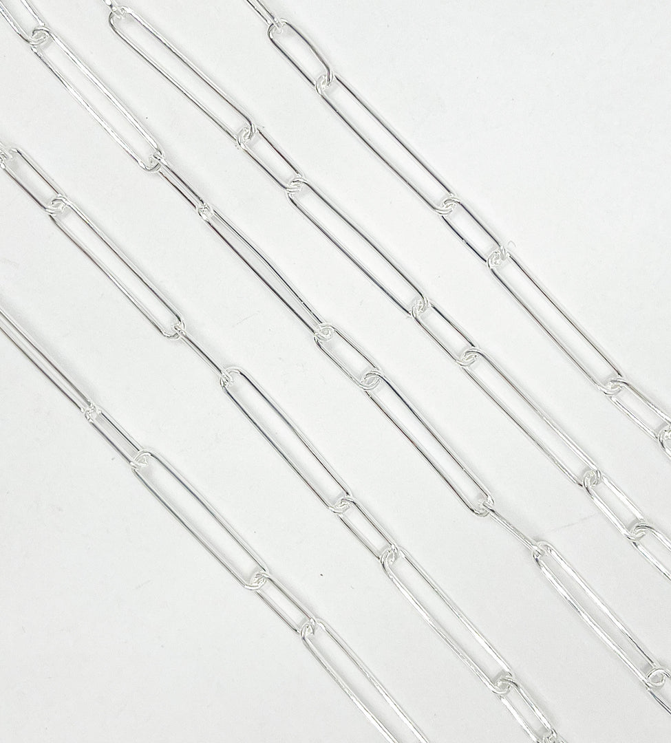 925 Sterling Silver Long & Short Link Chain. V27SS