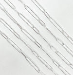 Load image into Gallery viewer, 925 Sterling Silver Paperclip Chain. V3SS
