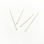Load image into Gallery viewer, 14K Gold Filled Flat Headpin 22 Gauge 1.5 &amp; 2 inch. HPGF22

