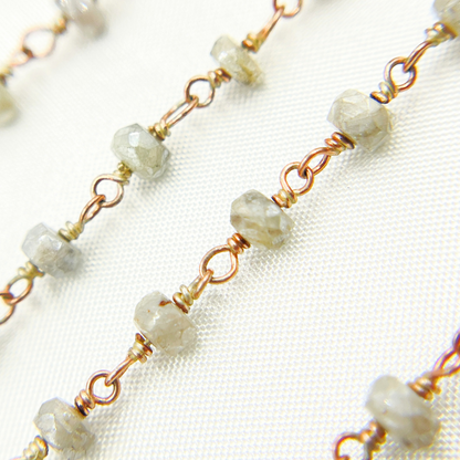 Silverite Rose Gold Plated Wire Chain.