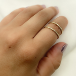 Load image into Gallery viewer, 14K Solid Gold Braid Ring.
