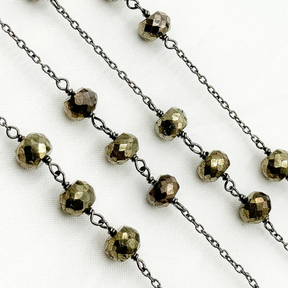 Pyrite Oxidized Connected Wire Chain.