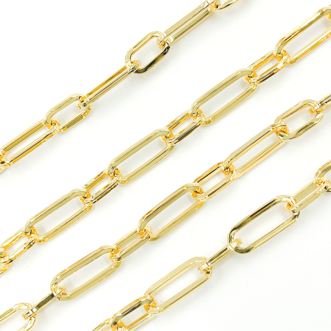 Gold Plated 925 Sterling Silver Flat Paper Clip Chain. V139GP
Rs. 3,900.00